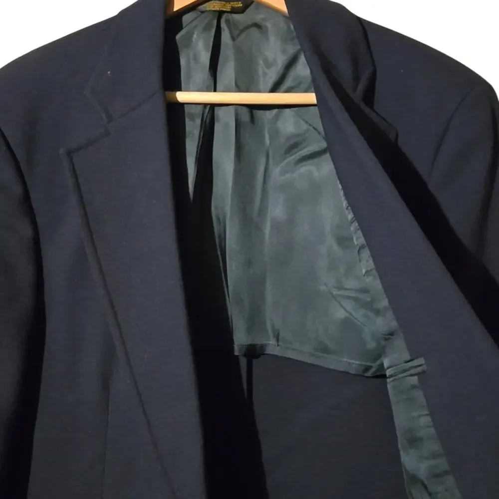 Vintage Palm Beach Med/Large High Quality Classic Black Blazer [0149]